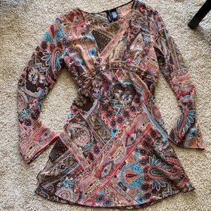 MixIT shear boHo gypsy dress slits up both sides